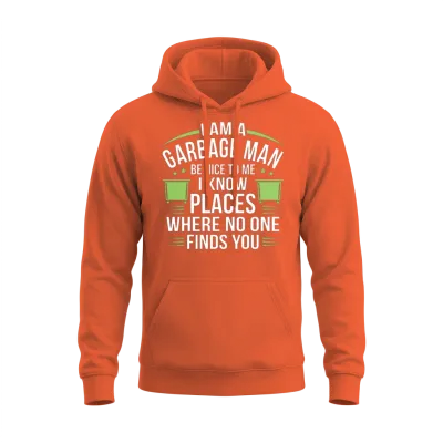 Garbage Man Unisex Hoodie - Orange