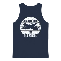 Retro I'm Not Old I'm Old School P-3 Orion Patrolo Unisex Tank Top - Navy – 1