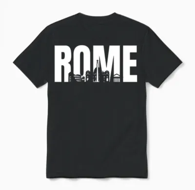 Rome Unisex T-Shirt - Black