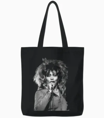 Tournée Mondiale Live Break Every Rule De Tina Turner En 1987 Tote Bags - Black