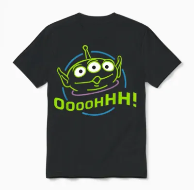 Disney Pixar Toy Story Alien Unisex T-Shirt - Black
