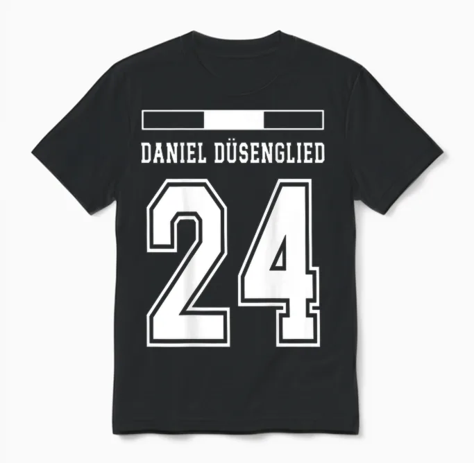 österreich Trikot Lustige Namen Daniel Düsenglied Unisex T-Shirt in Black