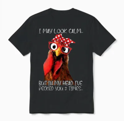 Rooster Locked You 3 Times Unisex T-Shirt - Black