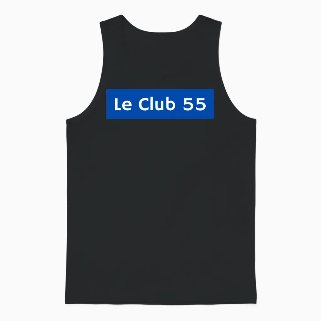 Le Club 55 Saint-Tropez, France - Famous Places Unisex Tank Top in Black