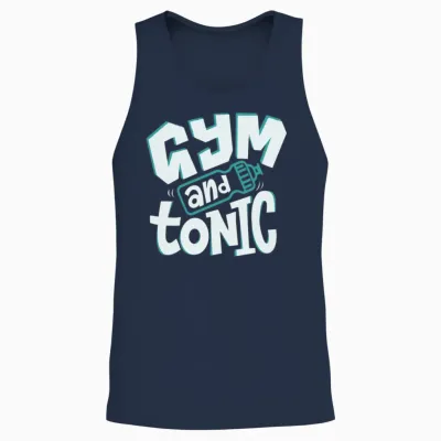 Crossfit Tonic Funny Unisex Tank Top - Navy