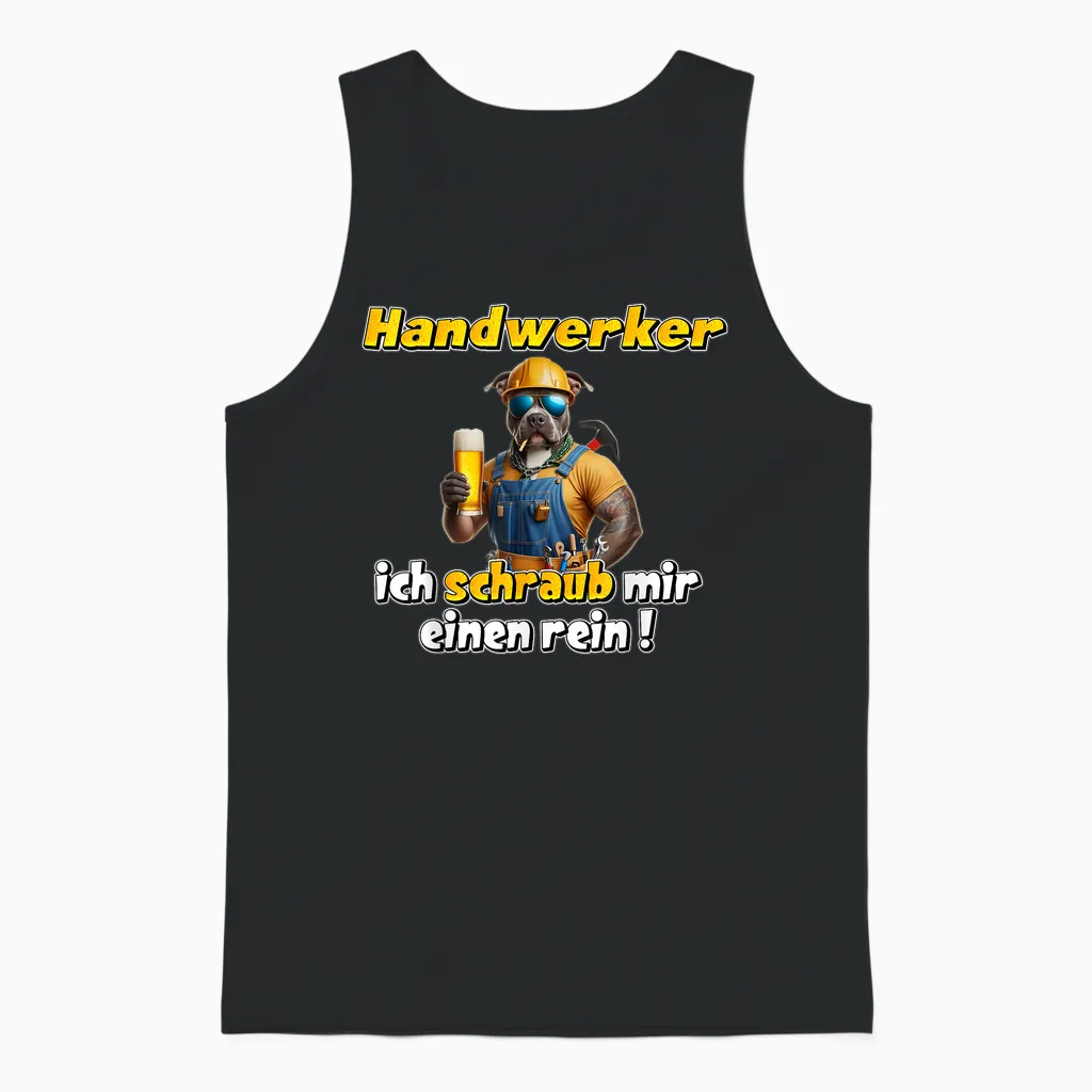 Handwerker ,ich Schraub Mir Einen Rein , Malle Song Unisex Tank Top in Black