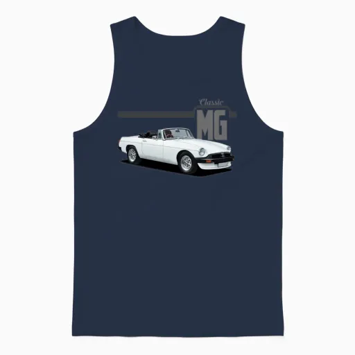 Final 1975 Mg Unisex Tank Top in Navy