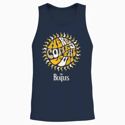 Die Beatles - Hier Kommt Die Sonne Unisex Tank Top - Navy