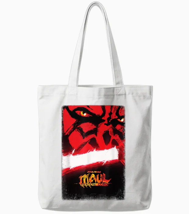 Star Wars Maul - Shadow Lord Official Pre-Release Poster Art Tote Bags in White