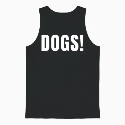 Dogs Unisex Tank Top - Black