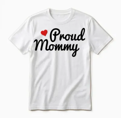 Proud Mommy Unisex T-Shirt - White