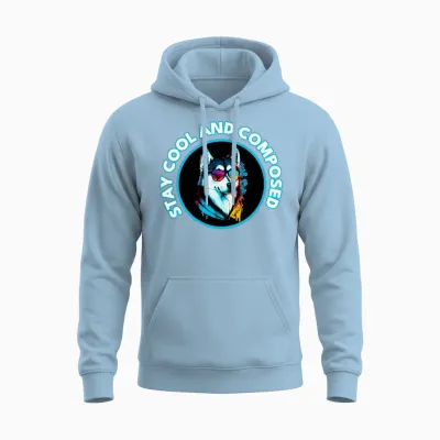 Cool Dog Unisex Hoodie - Light Blue