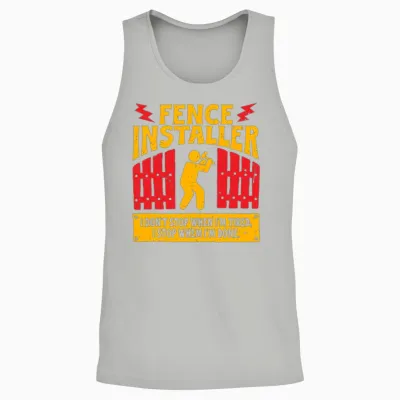 Fence Installer Unisex Tank Top - Ash