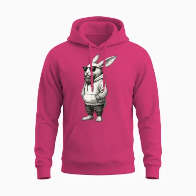 Cooler & Lässiger Osterhase Mit Sonnenbrille Und Bart Unisex Hoodie - Heliconia