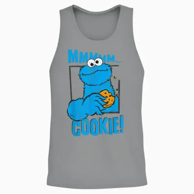 Sesame Street - Cookie Monster Unisex Tank Top - Sport Grey