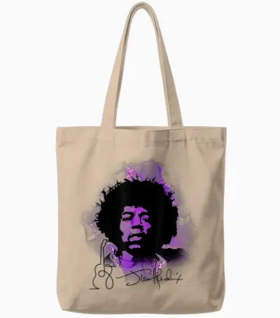 Jimi Hendrix 001 Tote Bags - Natural