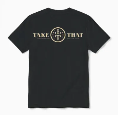 Take That the Circus Logo Dateback Unisex T-Shirt - Black
