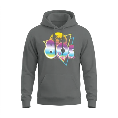 80s Retro Unisex Hoodie - Graphite Heather
