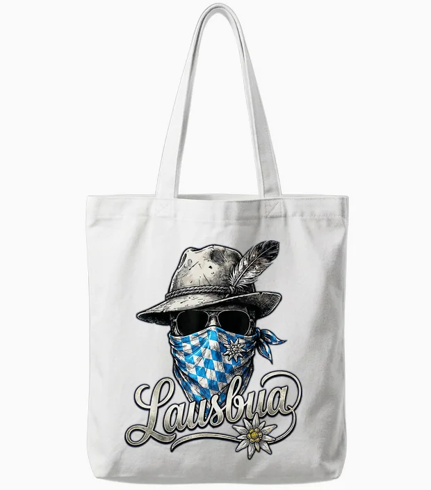 Lausbua Shirt Kinder Trachtenshirt Herren Trachten Tote Bags in White