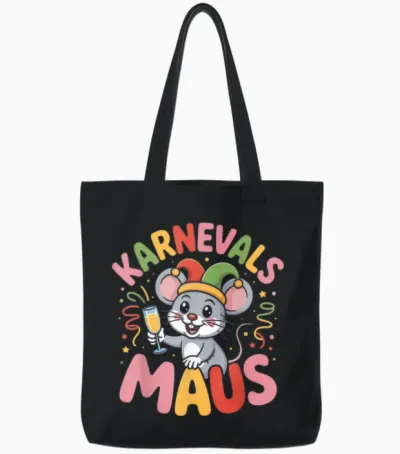 Carnival Mouse Carnival Cologne for Cologne Alaaf Carnival Mouse Tote Bags - Black