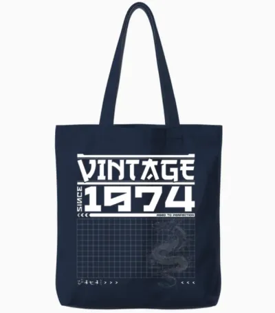 Samurai Spirit 1974 - 51st Dragon Legacy Tote Bags - Navy