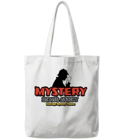 Mystery Addict Sherlock Hmt Tote Bags - White