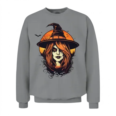 Halloween Witch Unisex Sweatshirt - Sport Grey