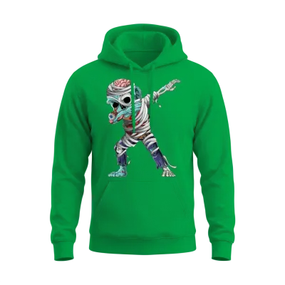 Dabbing Mummy Zombie Halloween Costume Zombie Dab Unisex Hoodie - Irish Green