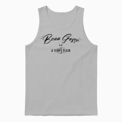 Man Handsome Kid Phrase Quote Funny Humour Gift Man Unisex Tank Top - Ash