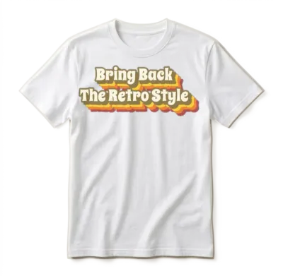 Bring Back the Retro Style Unisex T-Shirt - White