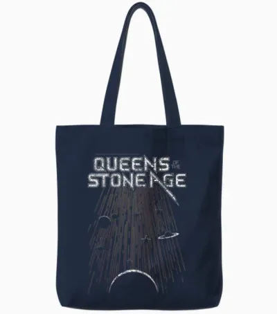 Offizielles Queens of the Stone Age Meteoritenschauer Band Tote Bags - Navy