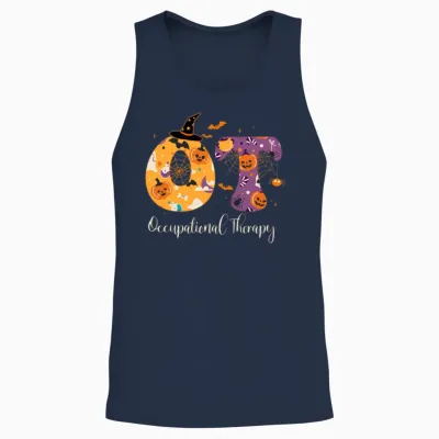Pediatric Occupational Therapy Pediatric Physical Unisex Tank Top - Navy