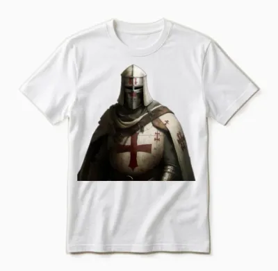 Knight Templar Unisex T-Shirt - White