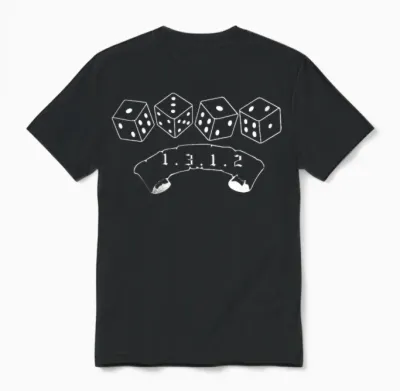 1312 T-Shirt 1312 Hoodie 1312 Handyhülle 1312 Würfel Unisex T-Shirt - Black