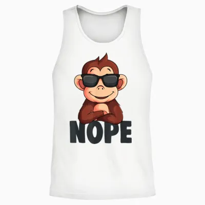 Affen Jungen Mädchen Kinder Unisex Tank Top - White