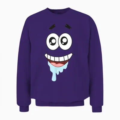 Mademark X Spongebob Squarepants - Patrick Star - Droolin' Unisex Sweatshirt - Purple
