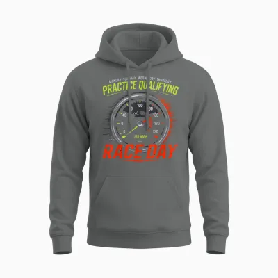 Monday Tuesday Wednesday Thursday Practice Qualifying Race Unisex Hoodie - Graphite Heather