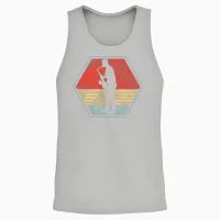 Saxophone Retro Vintage Unisex Tank Top - Ash – 2