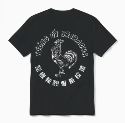 Sriracha Hot Chili Sauce Diy Costume Halloween Red T-Shirt, Black Unisex T-Shirt - Black