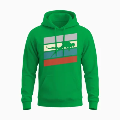Diving Retro Unisex Hoodie - Irish Green