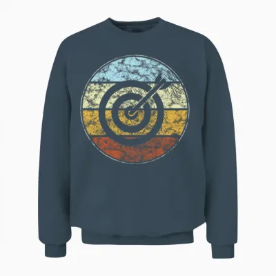 Darts Retro Unisex Sweatshirt - Dark Heather
