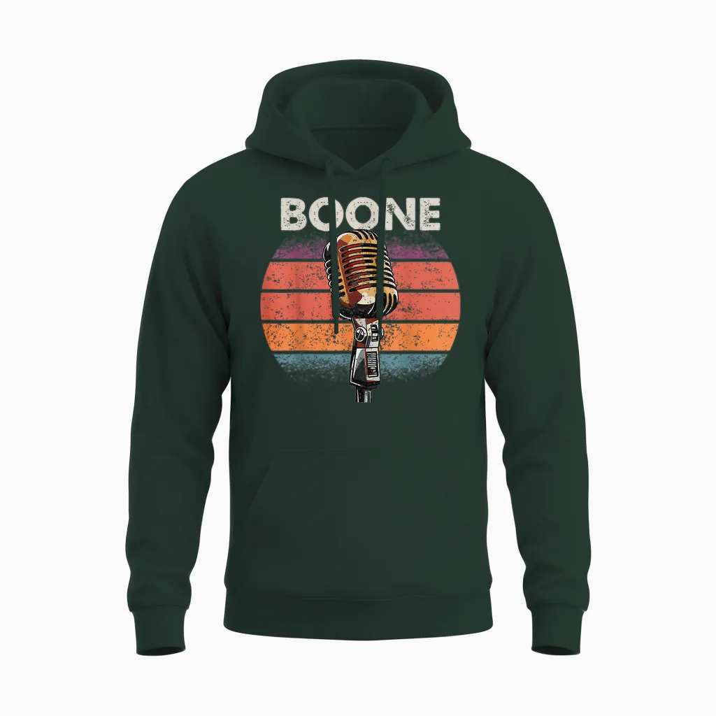 Boone Lover for Men Women Boys Girls Kids Family Name Retro Unisex Hoodie in Forest