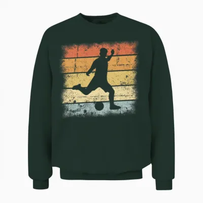 Football Retro Unisex Sweatshirt - Forest