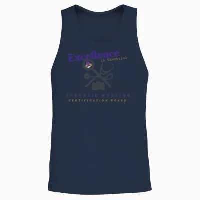 Excellence Is Essential Forensic Nursing Unisex Tank Top - Navy