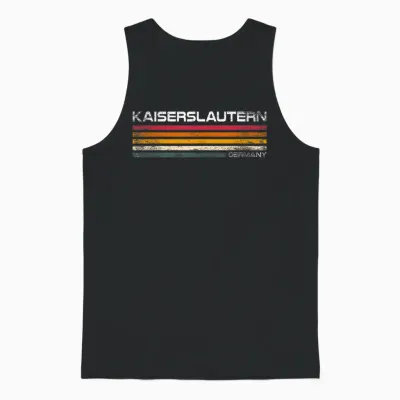Kaiserslautern Retro Design Kaiserslautern Souvenir Germany Unisex Tank Top - Black