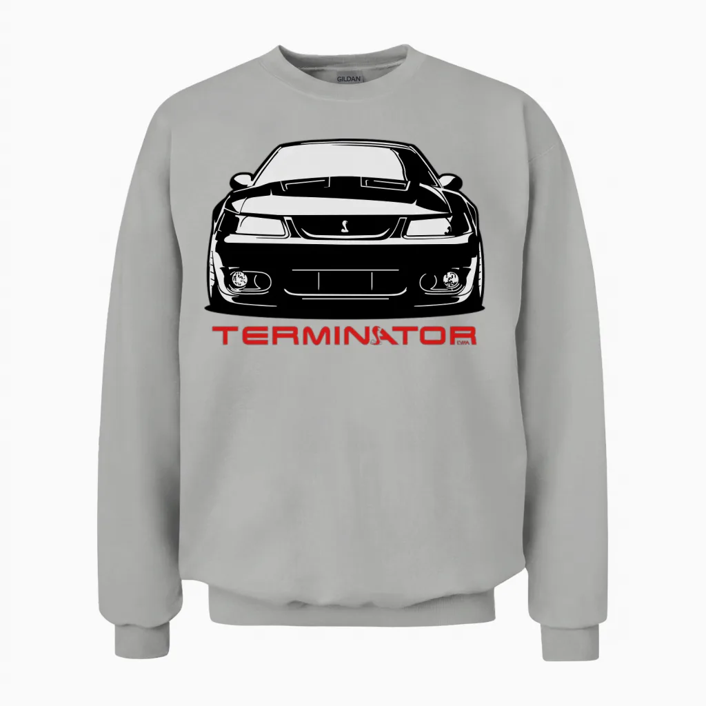 Mustang Cobra Terminator Unisex Sweatshirt in Ash