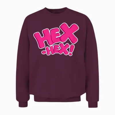 Bibi Blocksberg Hex-Hex! Halloween Carnival Costume T-Shirt, Green Unisex Sweatshirt - Maroon