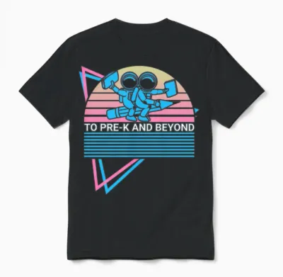 Funny Astronaut Retro Unisex T-Shirt - Black