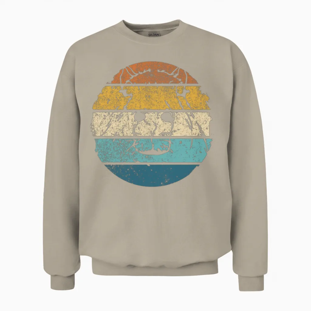 Retro Capybara Vintage Capybara Unisex Sweatshirt - Sand