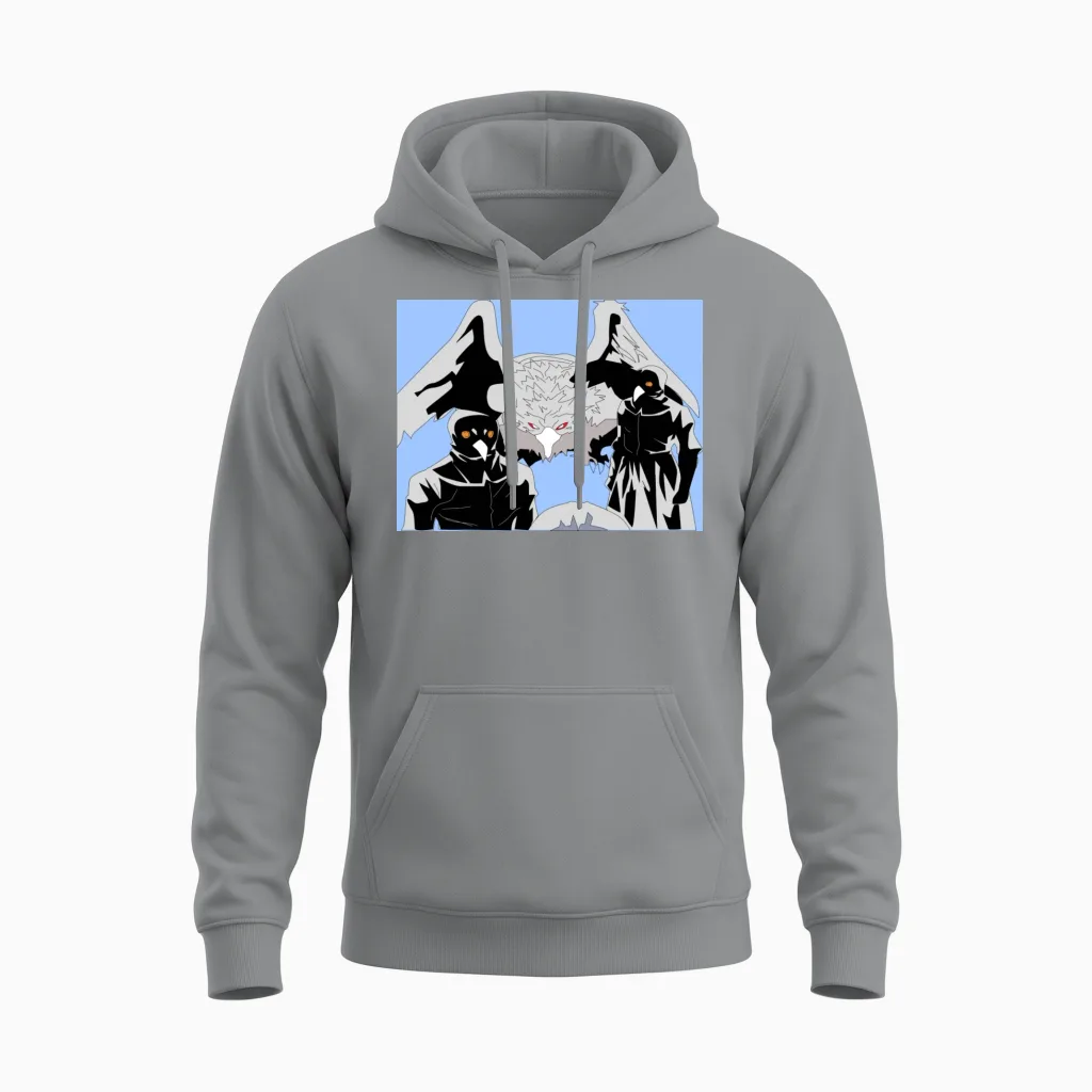 Anime Academy Animal Unisex Hoodie in Sport Grey